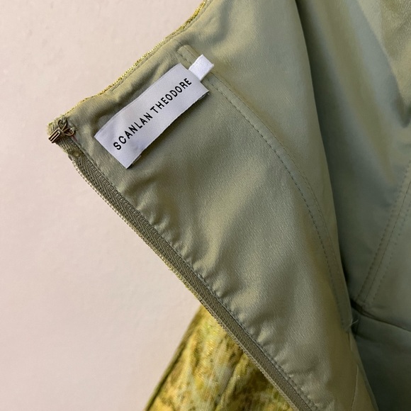 Scanlan Theodore Tinsel Linen Strapless Dress - Picture 5 of 8